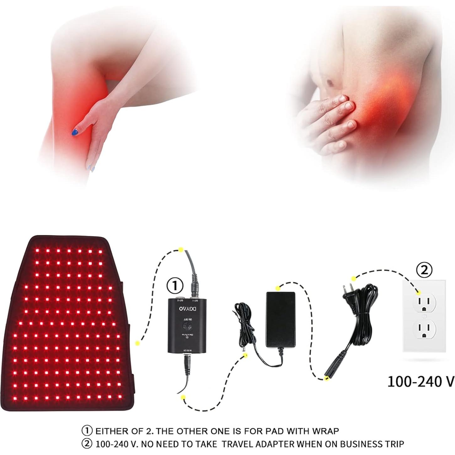Terapia de Luz Roja DGXINJUN para Alivio del Dolor Muscular