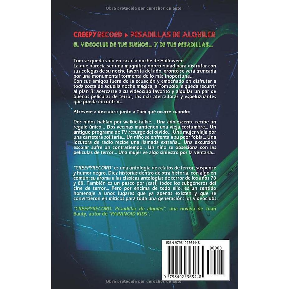CREEPYRECORD: PESADILLAS DE ALQUILER (relatos de terror) (Spanish Edition)