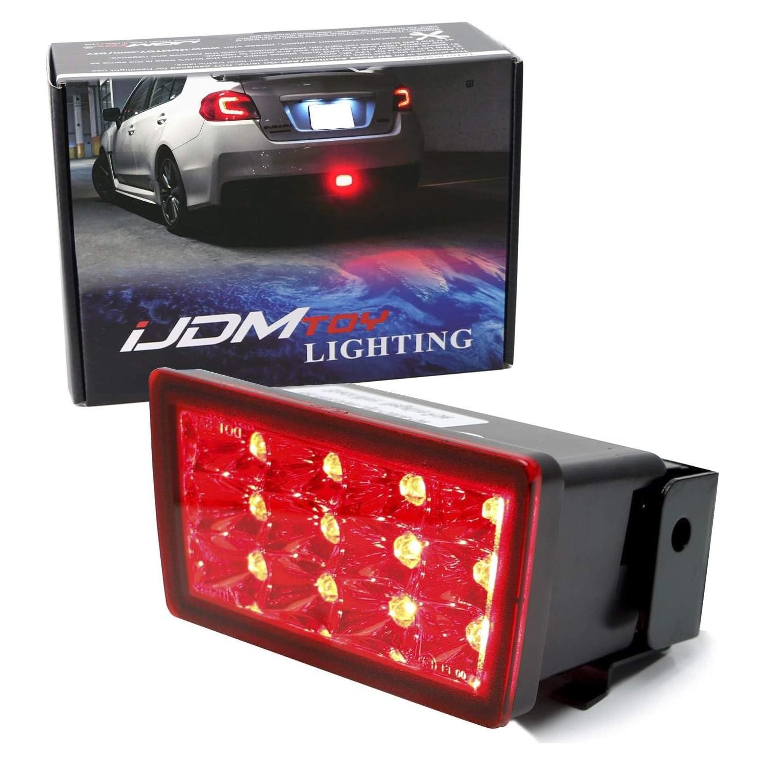 Kit Luz de Niebla Trasera LED iJDMTOY Rojo para Subaru 2011-2022