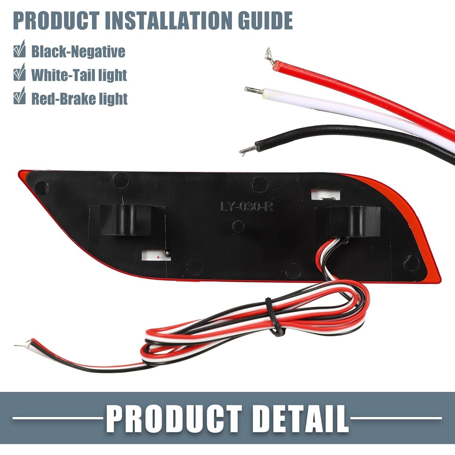 Reflector Trasero LED Rojo ABSOPRO para Subaru 2008-2016