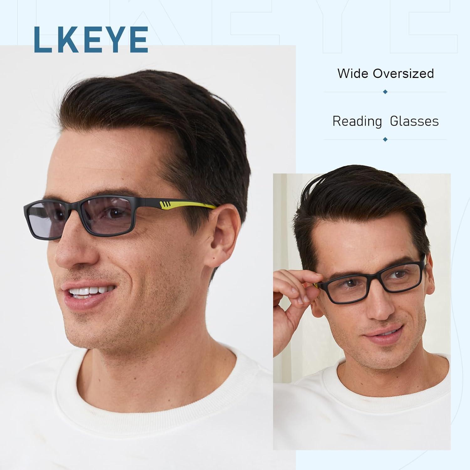 Gafas de lectura fotocromáticas LKEYE 2.5D con bisagra