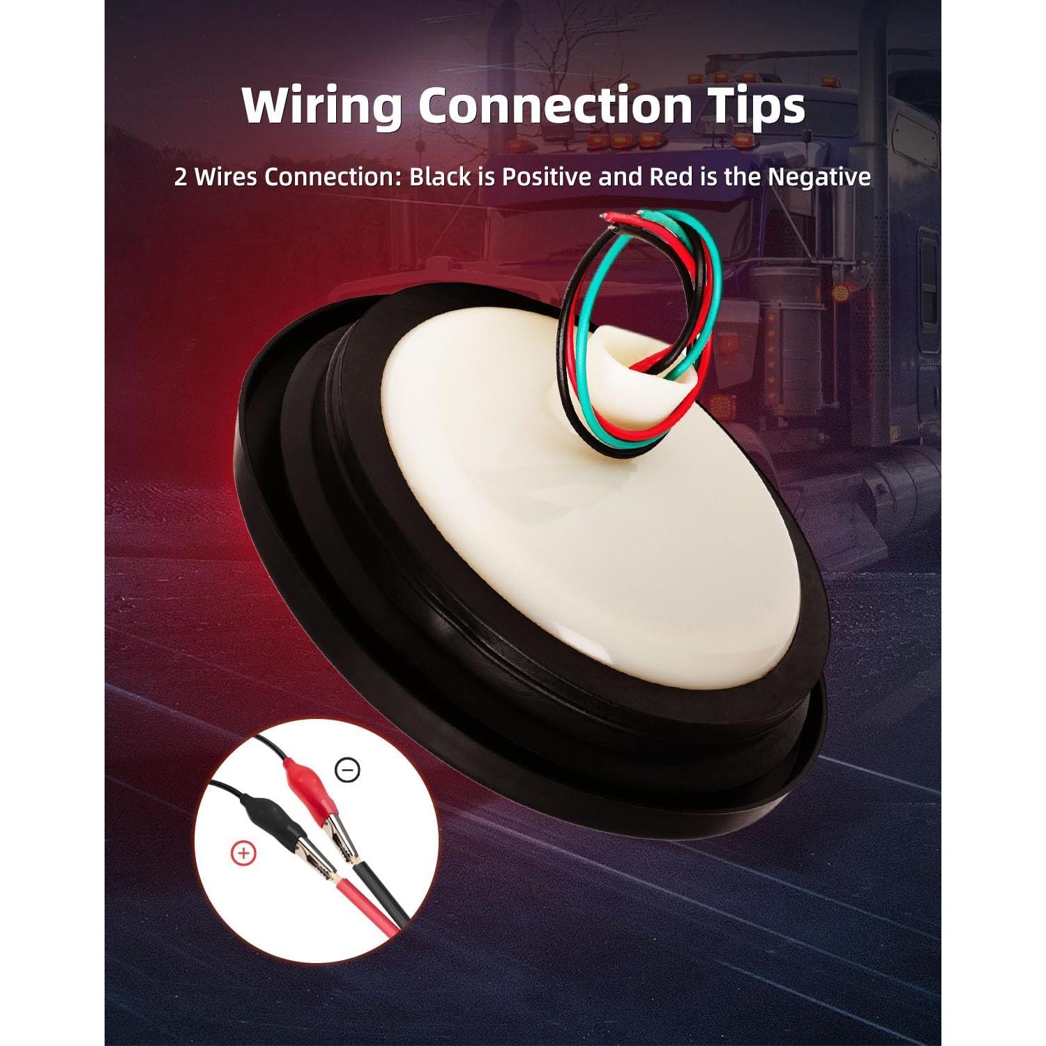 Luces Traseras LED Redondas LBRST 4" Rojas 24 LED para Remolque