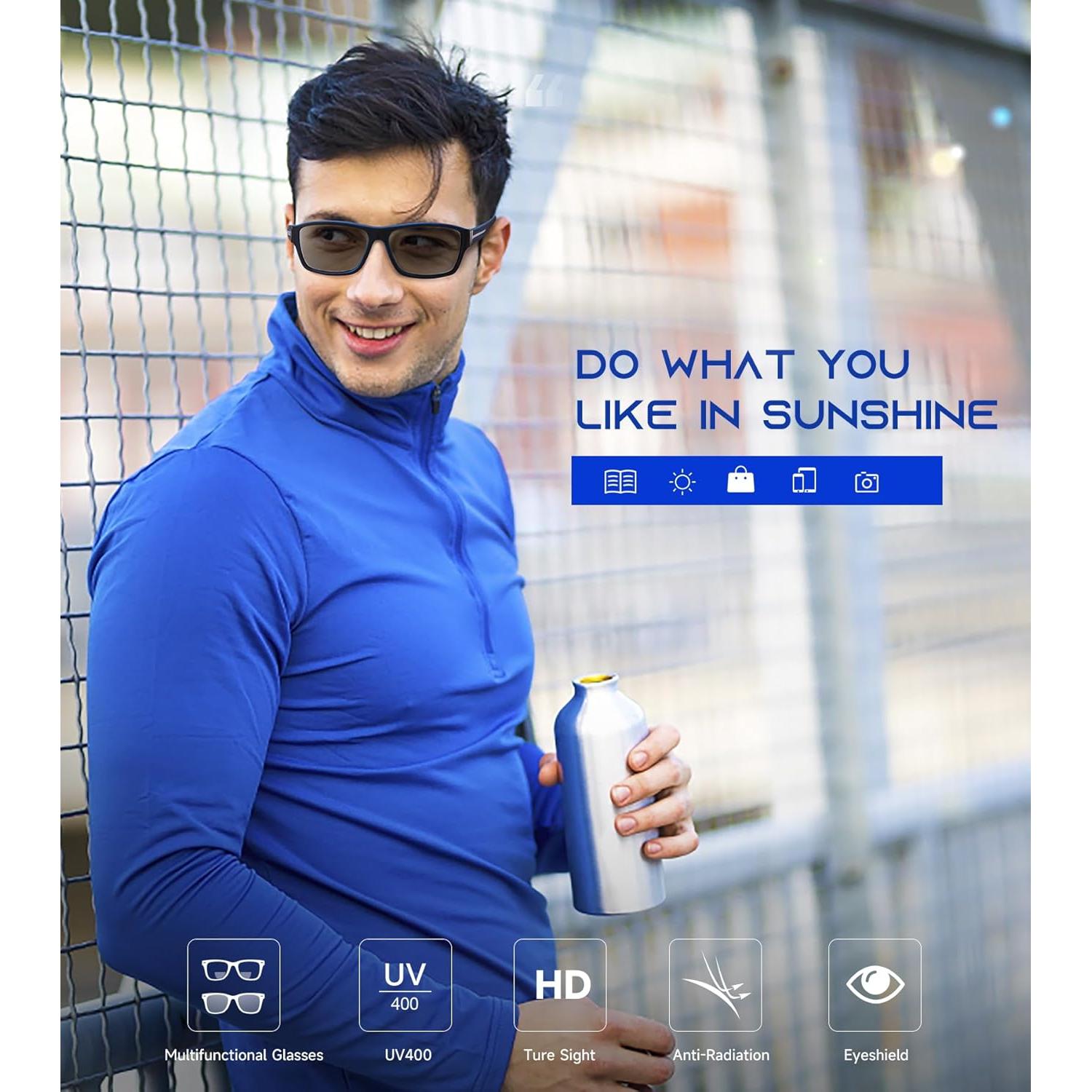 Gafas de Sol Bifocales SKYOAK UV400 para Hombres 2 Pack