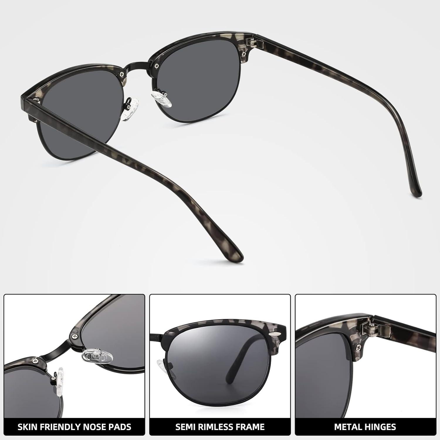 Gafas de Sol Lectoras FEIVSN 2 Paquetes UV400 2.25x