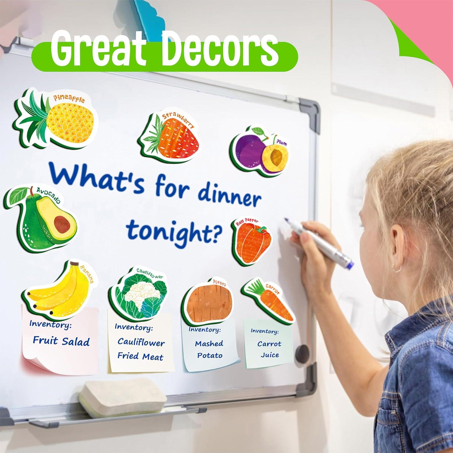 35 Imanes de Frutas y Verduras SpriteGru para Niños