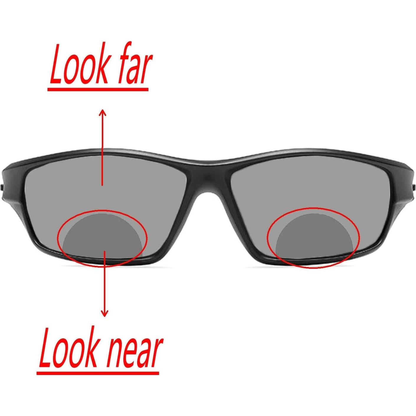 Gafas de lectura bifocal fotoquímicas para hombres 2.0x