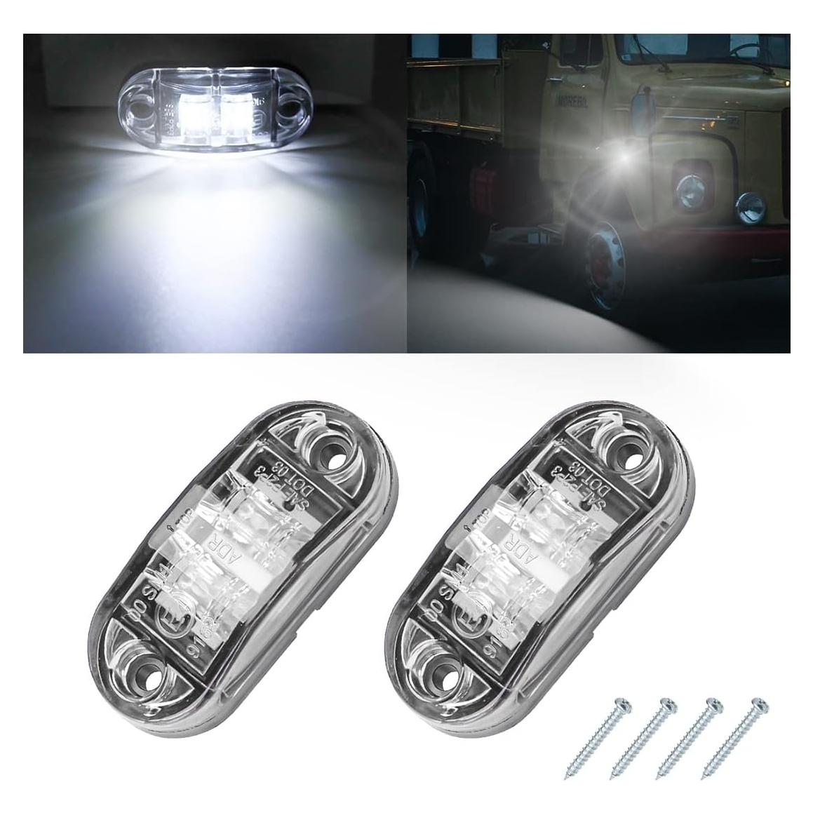 Luces de Marcador Lateral LED HIPOPY 2 Pcs 12-24V Impermeables