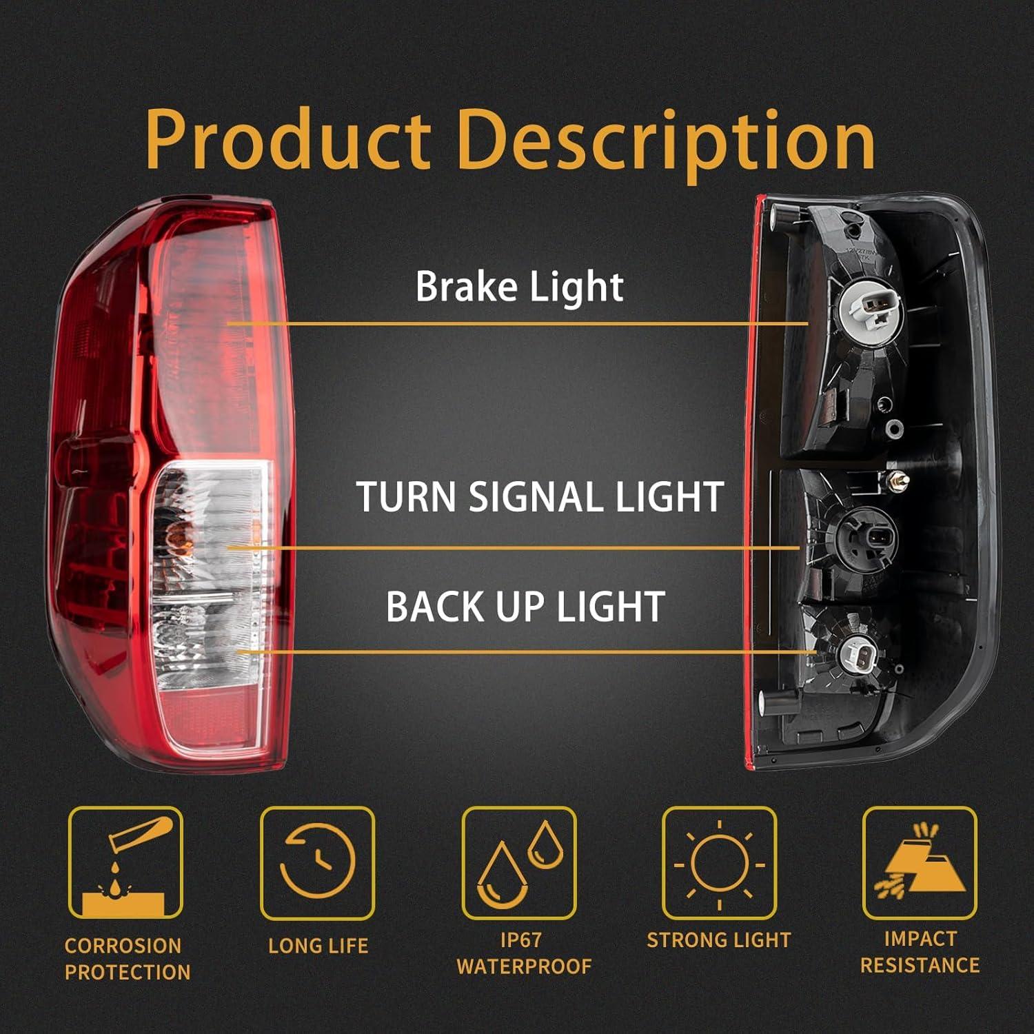 Luz Trasera MiKaFex para Nissan Frontier 2005-2021 y Suzuki Equator