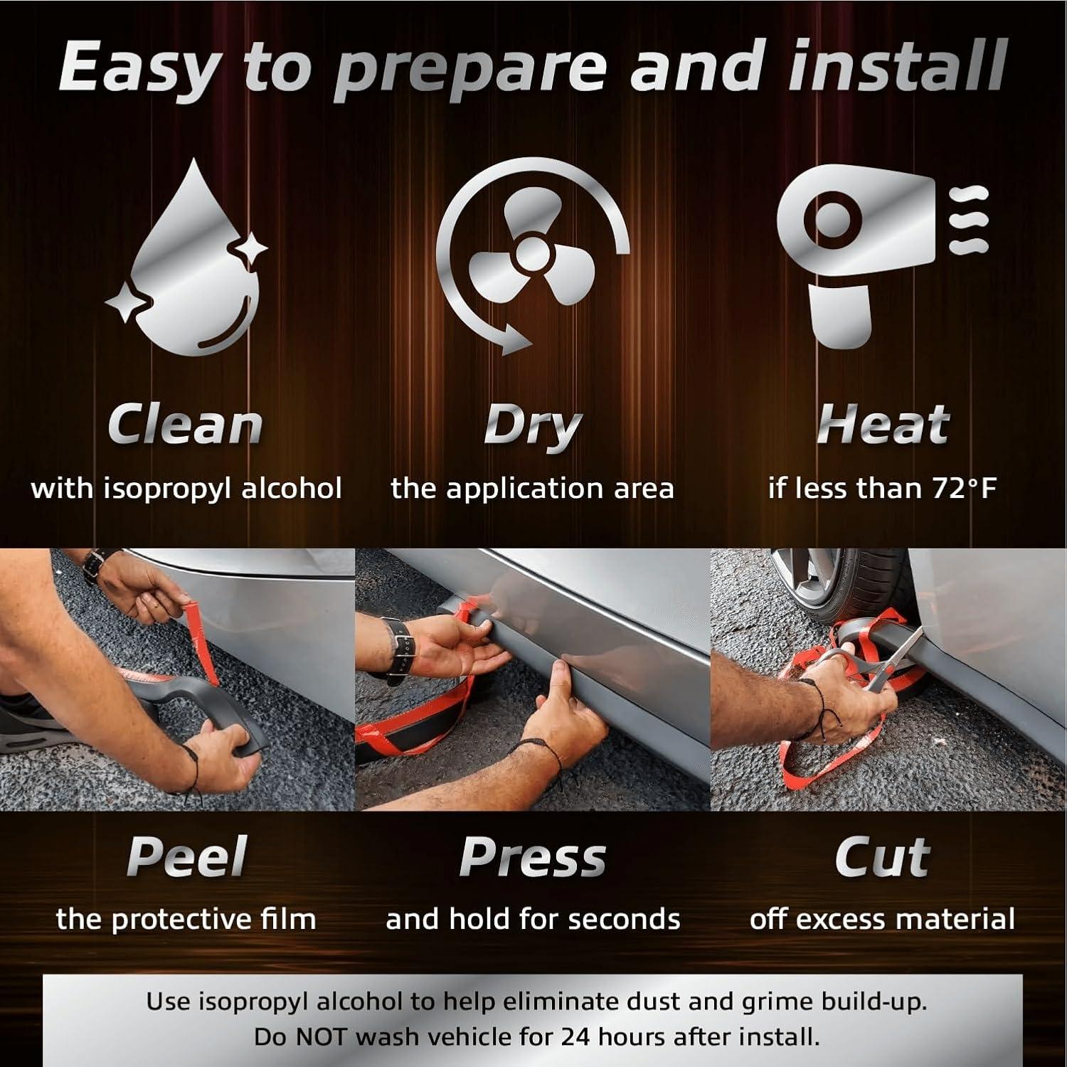 Faldones Laterales PRO EZ Lip - Universal 2 Pulgadas Negro