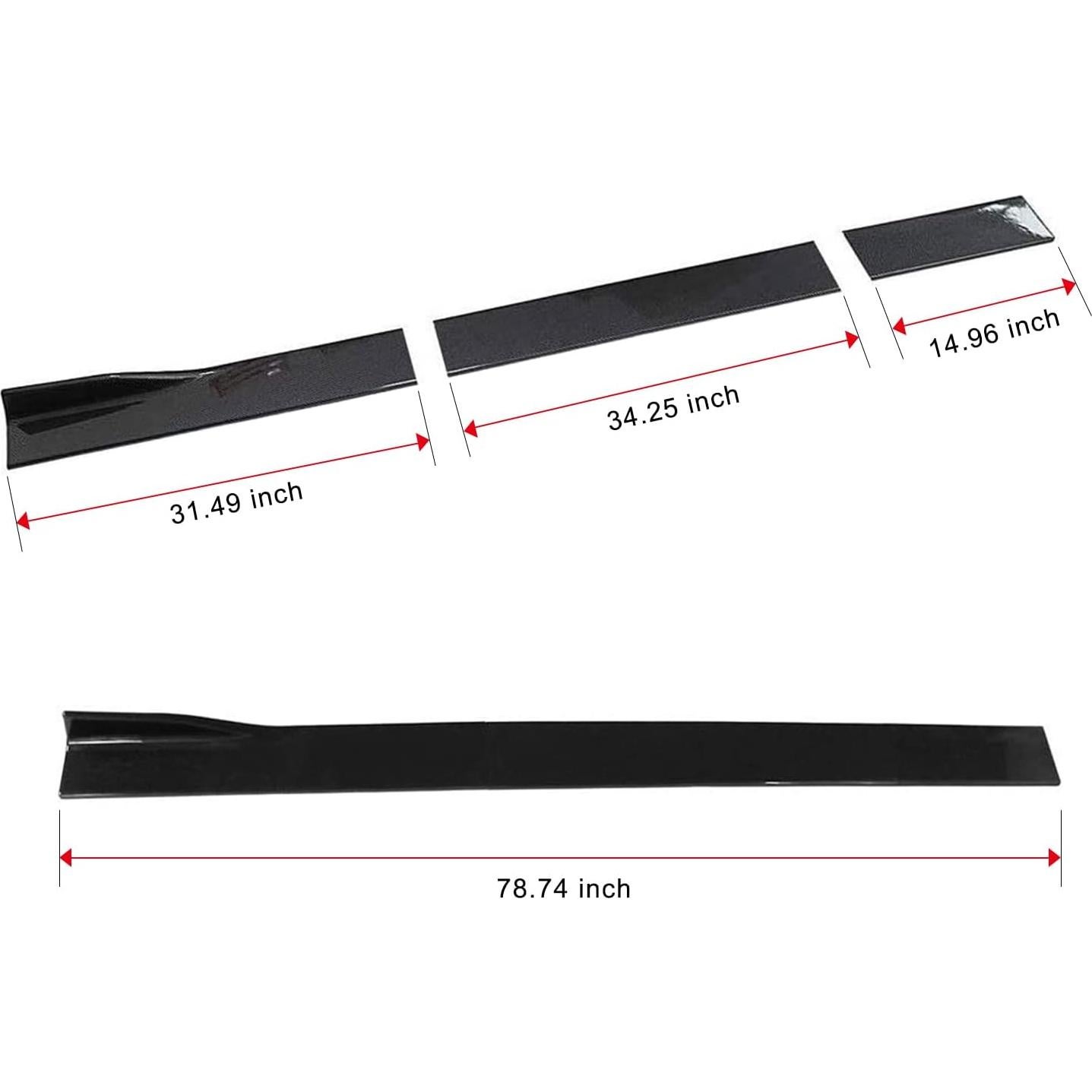 Faldones Laterales Universales RULLINE 2M para BMW, Audi, Mercedes