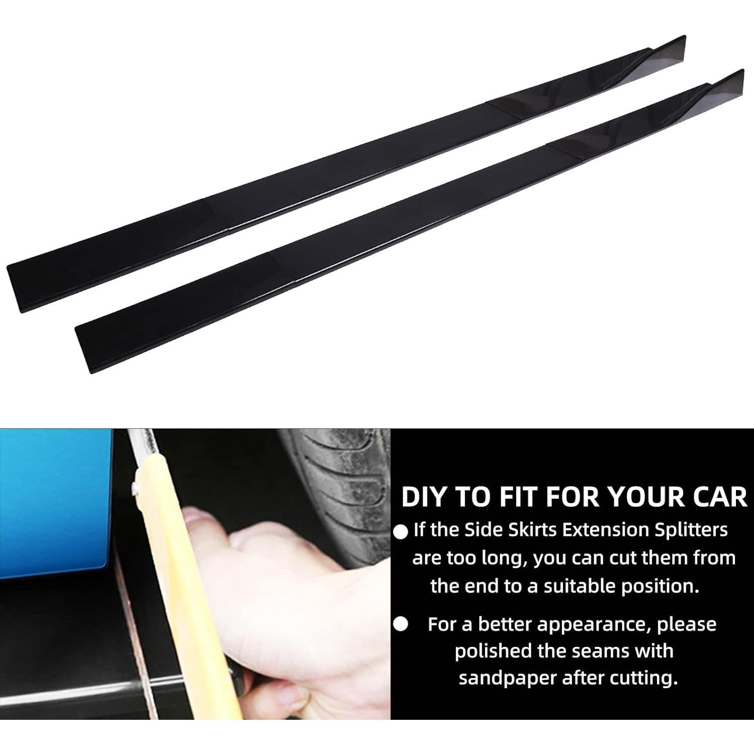 Kit de Extensión de Faldón Lateral Universal DREAMIZER 2m Negro