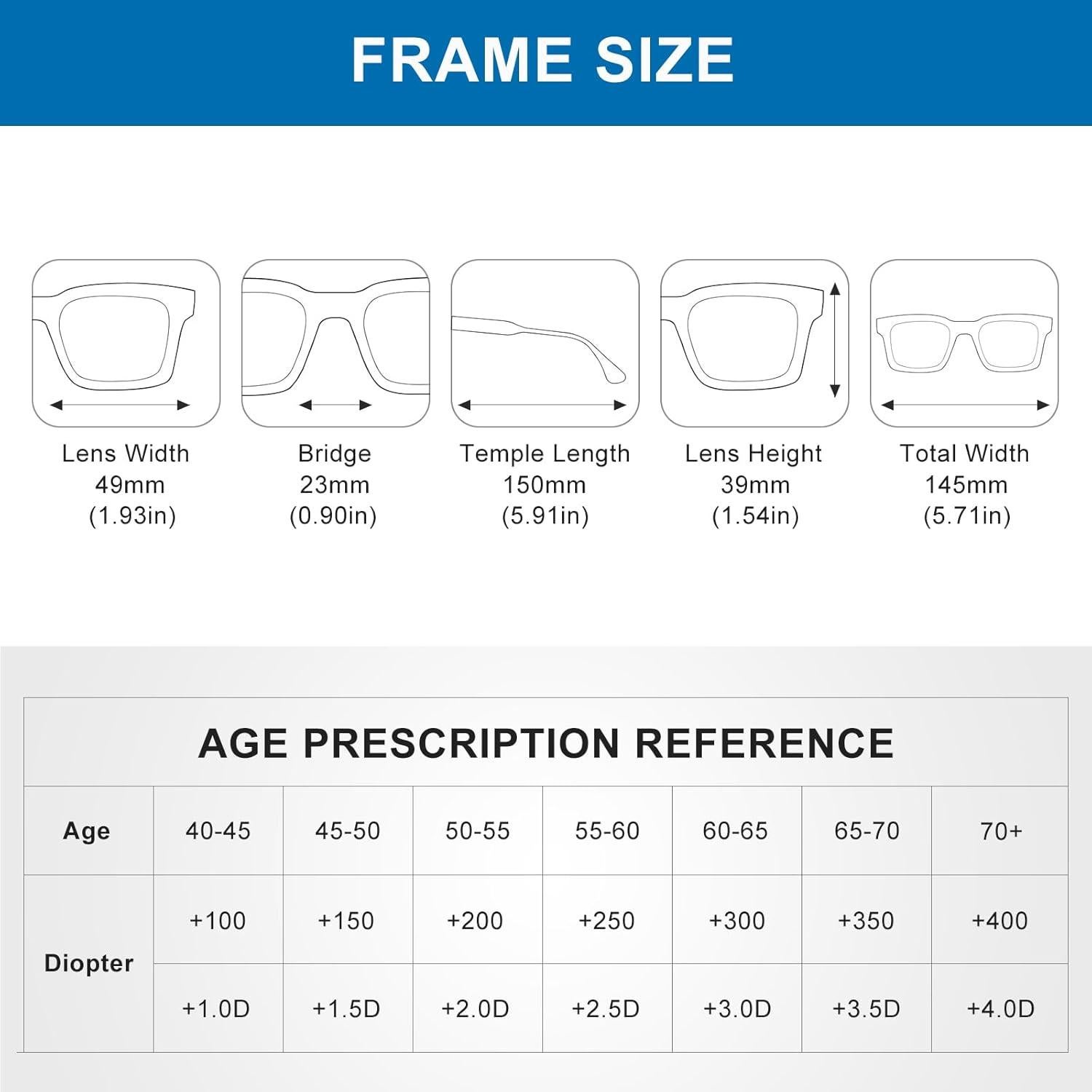 Gafas de lectura progresivas OuShiun 1.5x foto-cromáticas