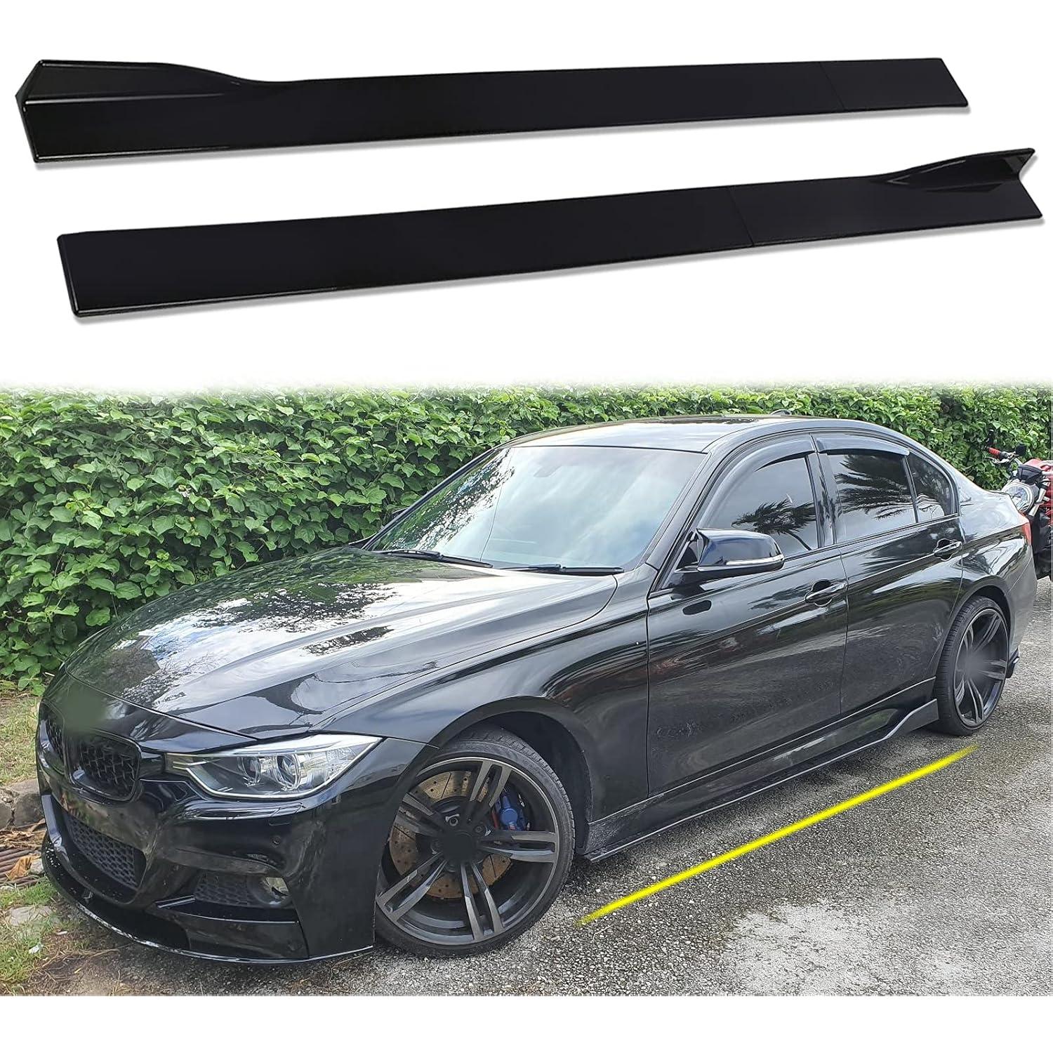 Falda Lateral Universal JMTBNO 2.2M Negro ABS para Autos