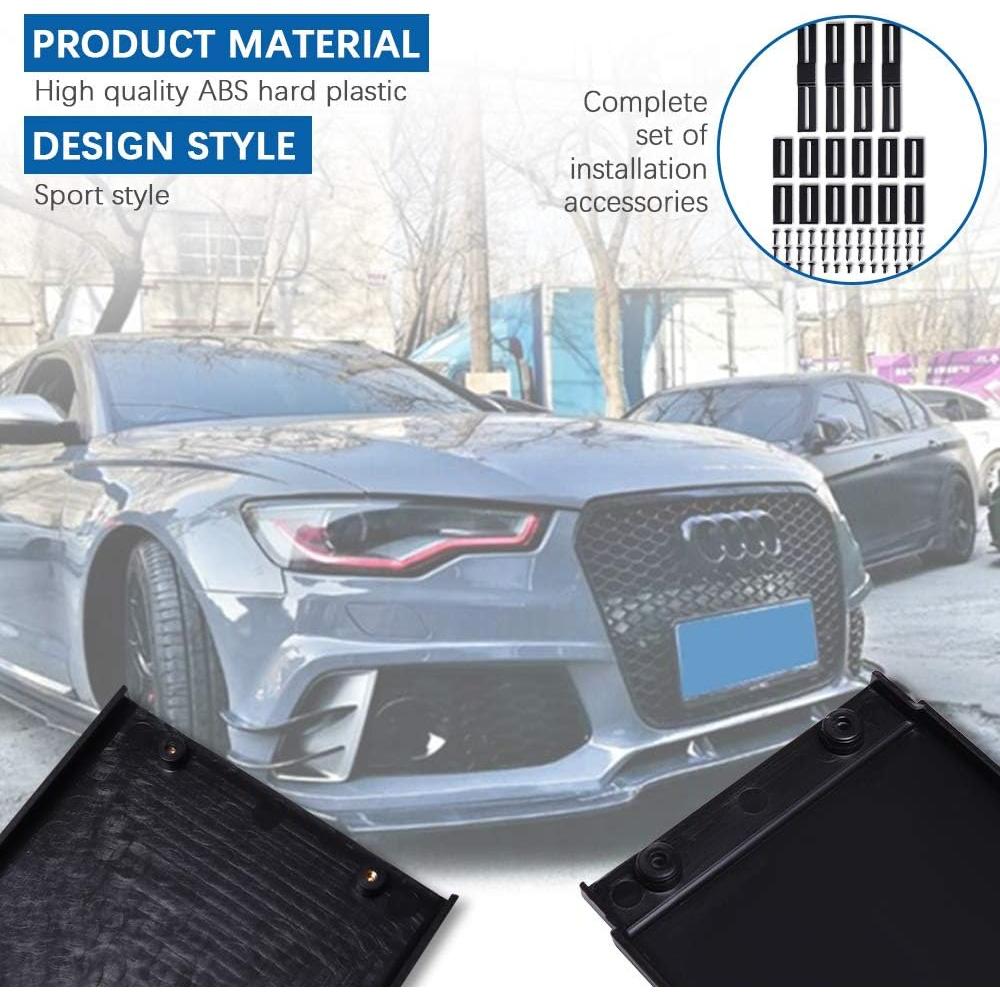 Falda Lateral Universal JMTBNO 2.2M Negro ABS para Autos