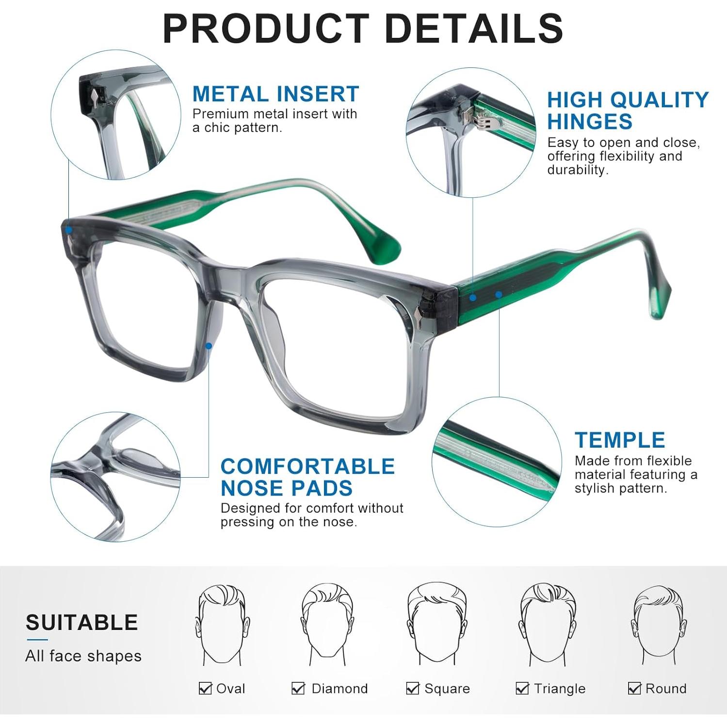 Gafas de lectura progresivas OuShiun 3.5x foto-cromáticas