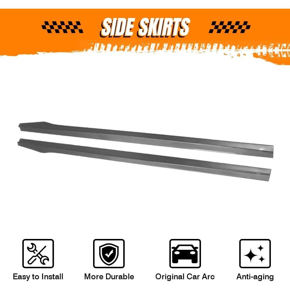 Faldones Laterales MODILOVER para BMW F30 2012-2018, PP Negro