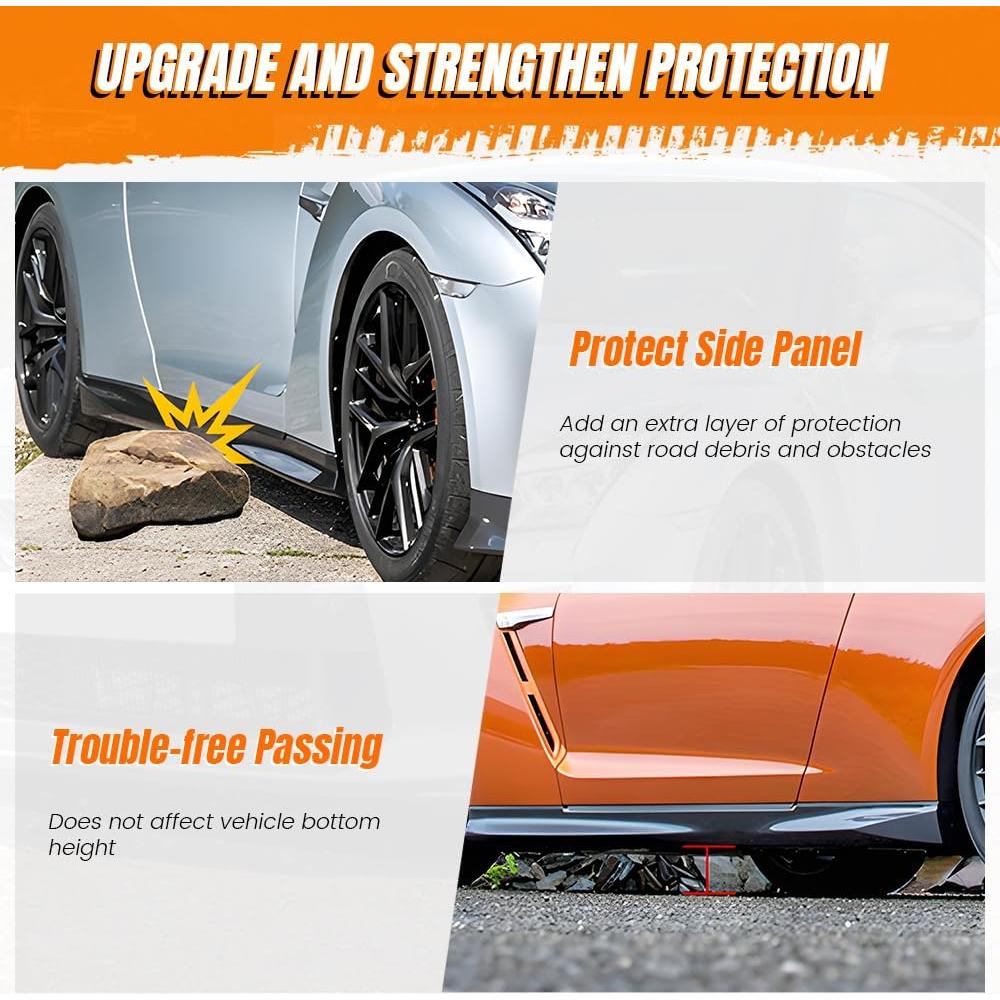 Faldones Laterales MODILOVER para BMW F30 2012-2018, PP Negro