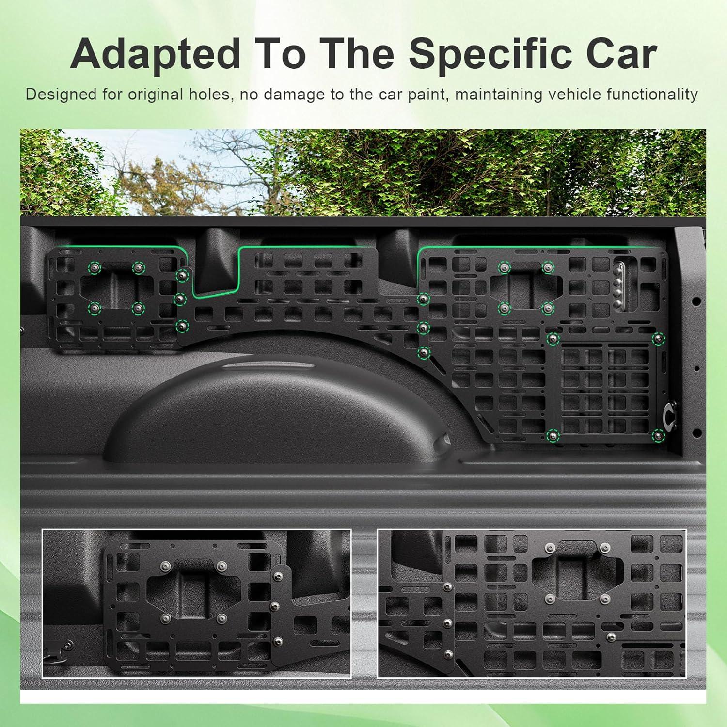 Panel Lateral Molle SZYANG para Ford F-150 2015-2025 - 8 Piezas