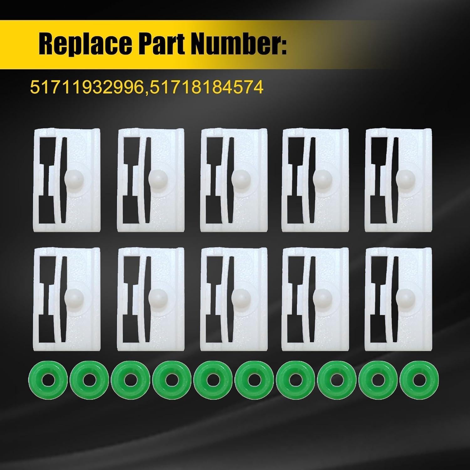 Clips de Falda Lateral GXARTS 20 Piezas para BMW E36 E46 E90 E91