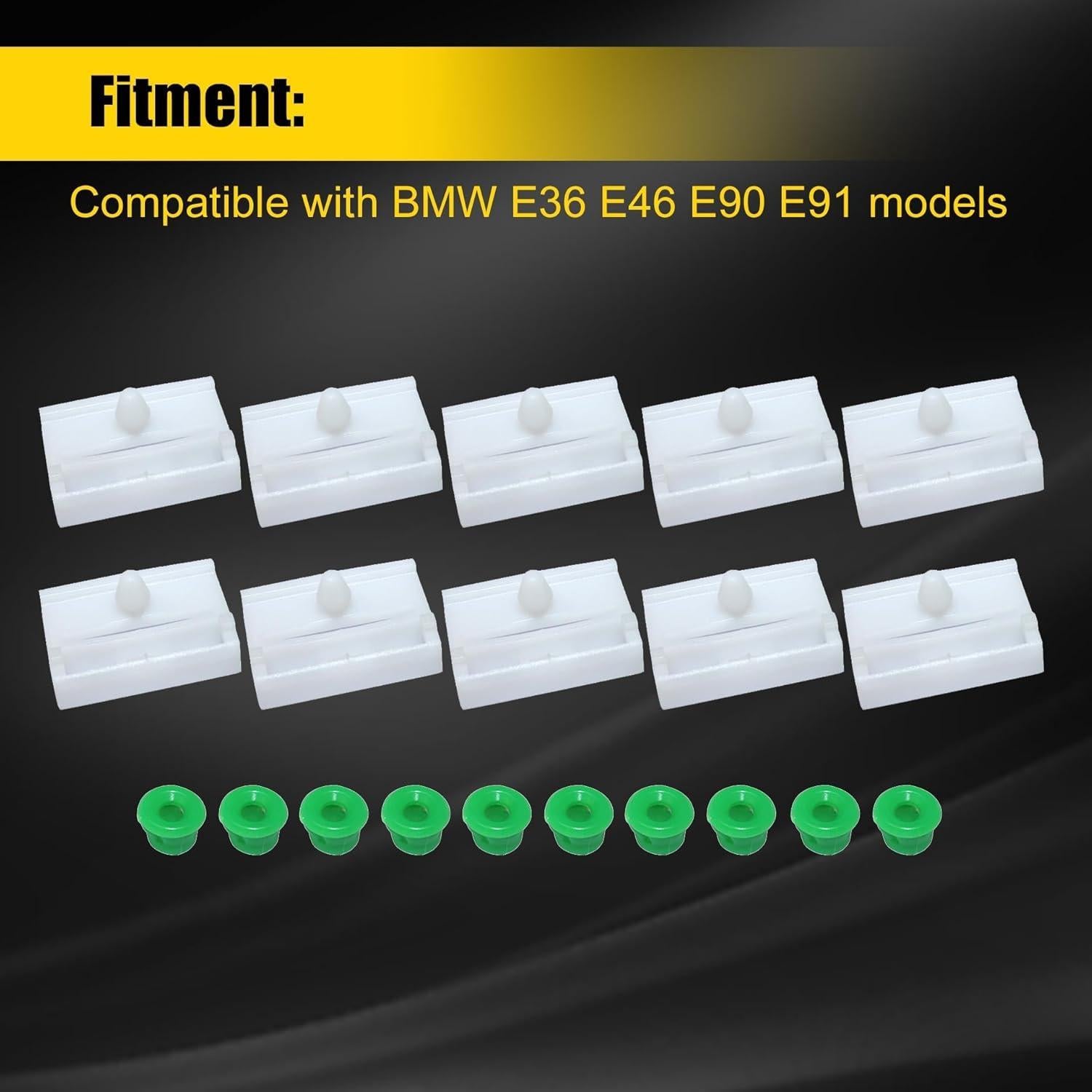 Clips de Falda Lateral GXARTS 20 Piezas para BMW E36 E46 E90 E91