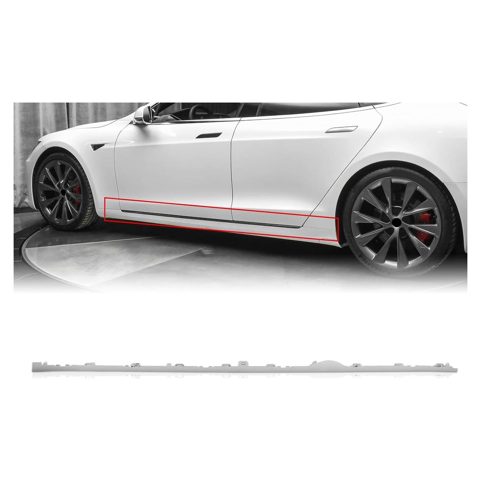 Panel de Roca Lateral Izquierdo KARPAL para Tesla Model S 2012-2021