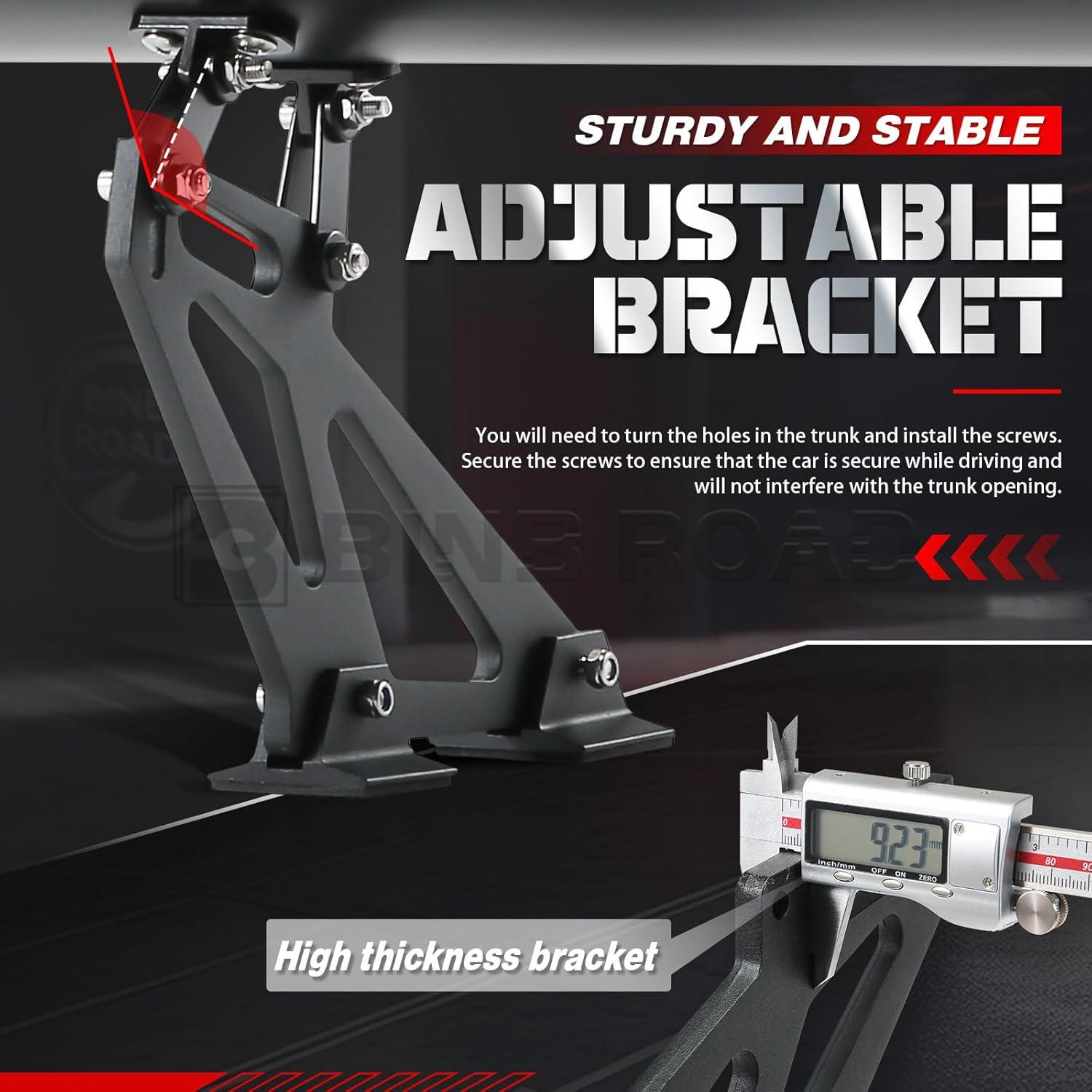 Spoiler Trasero Universal BINB ROAD 135 cm Estilo GT Negro