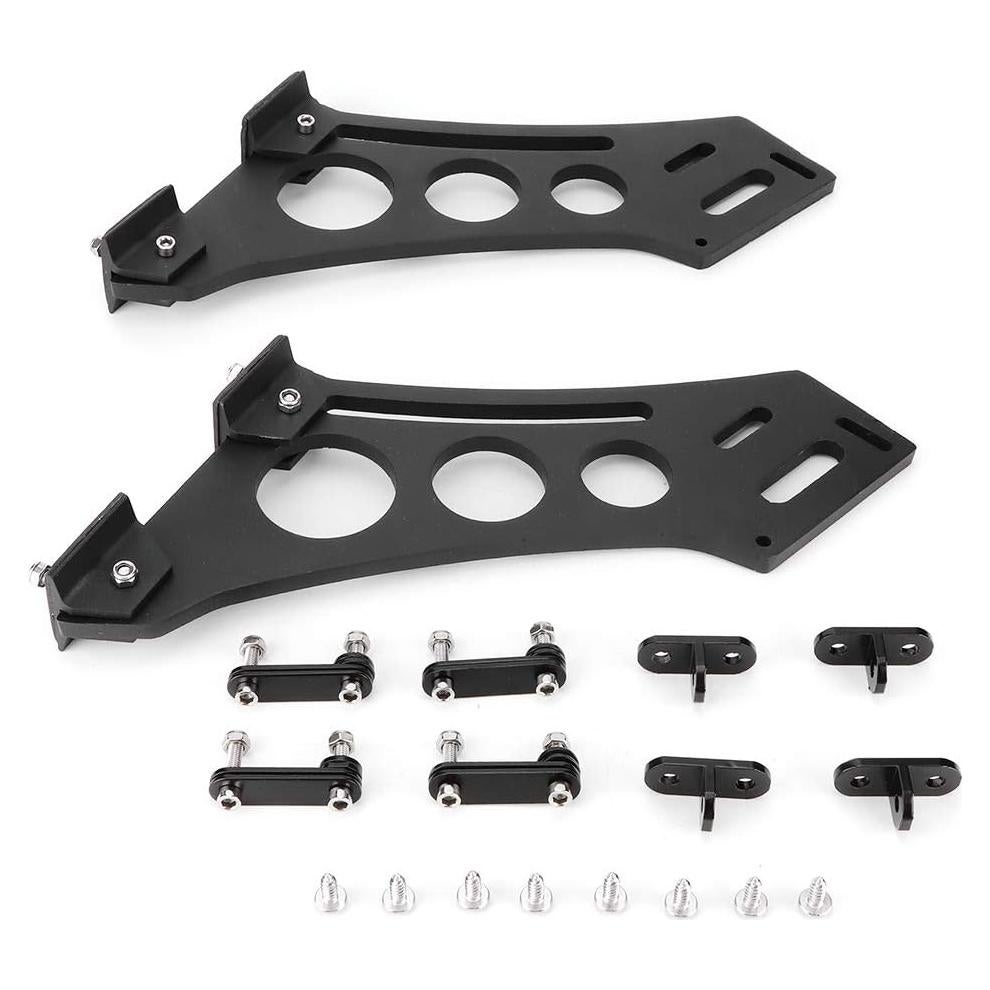 Kit Soportes Spoiler Acouto Universal Aluminio CNC 28cm