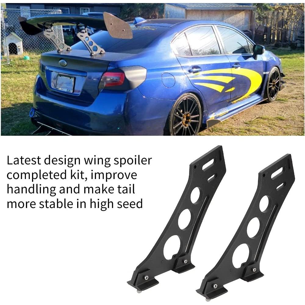 Kit Soportes Spoiler Acouto Universal Aluminio CNC 28cm