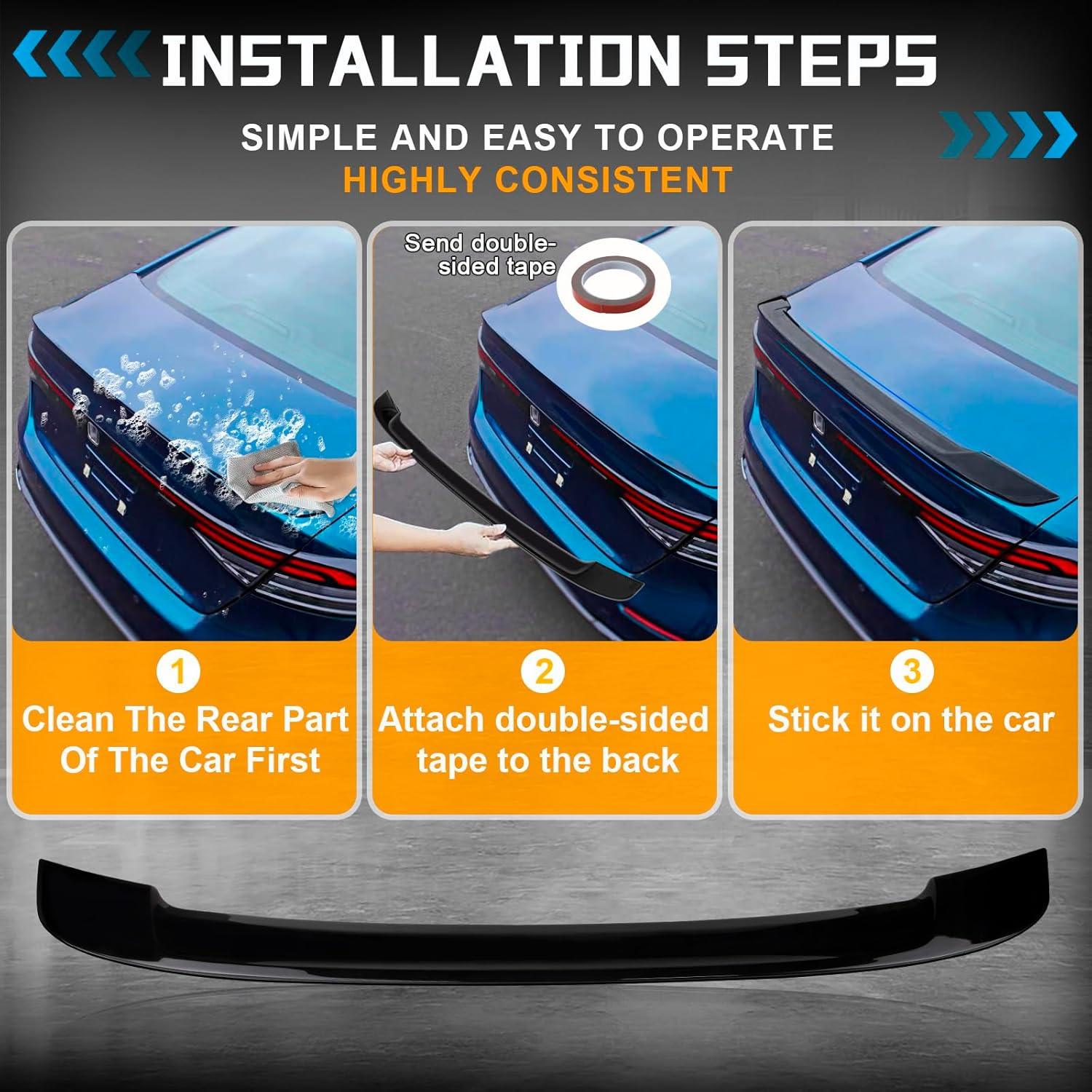 Spoiler Trasero Honda Accord 2023-2024 Alerón ABS Carbono