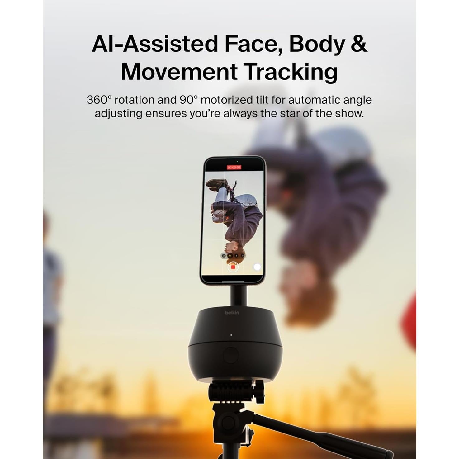 Soporte Pro de Carga Inalámbrica Belkin con Seguimiento 360°