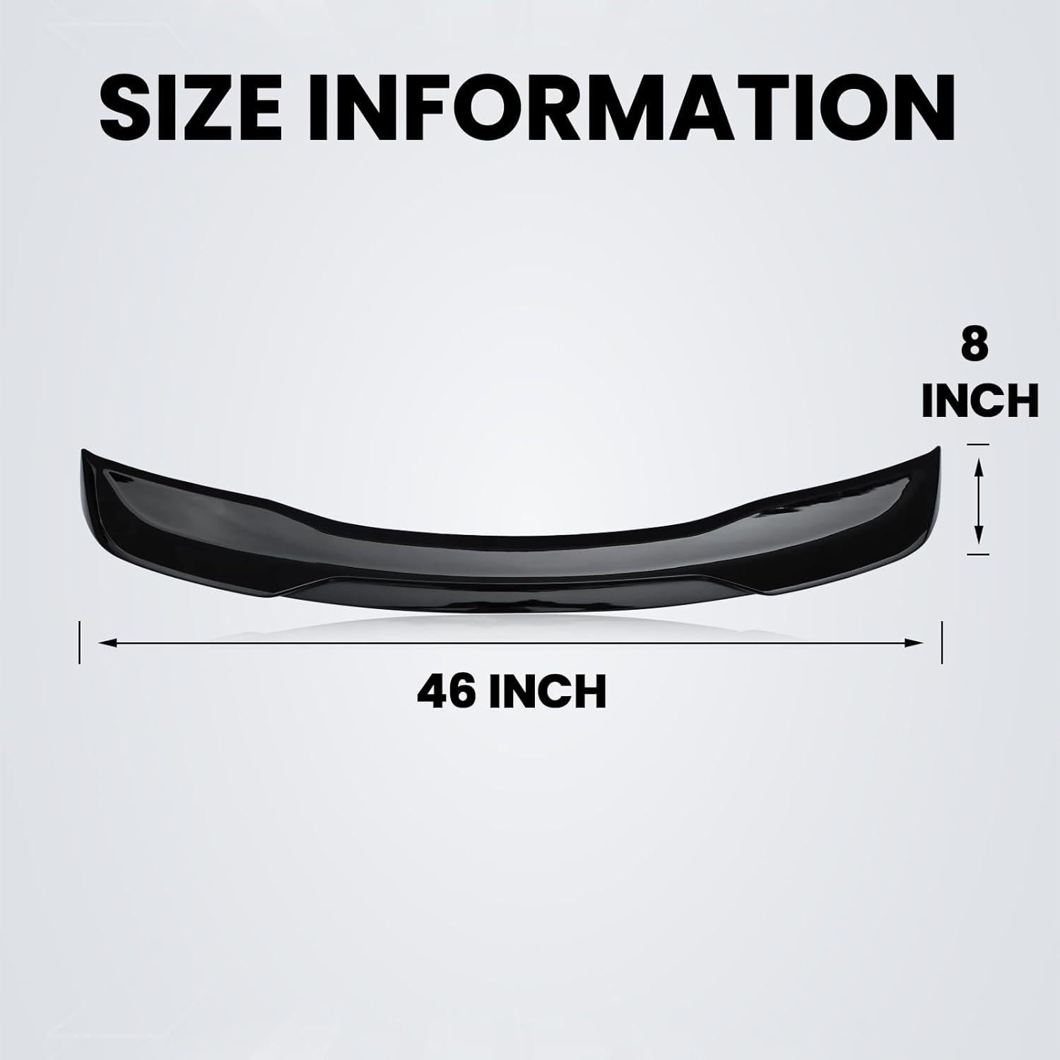 Alerón de Maletero YLT AUTO para Accord 2018-2022 Negro ABS