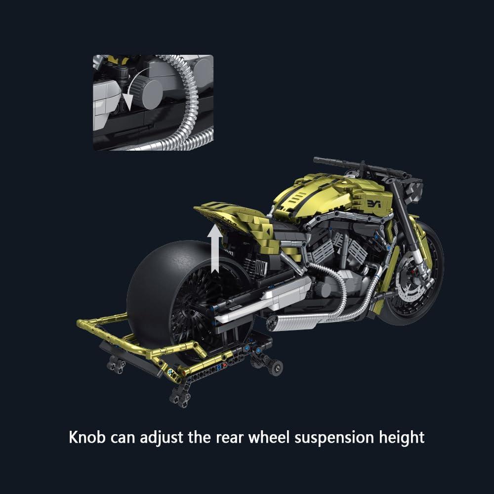 Set de Bloques de Construcción MISINI 672110 Motocicleta 2427 Piezas