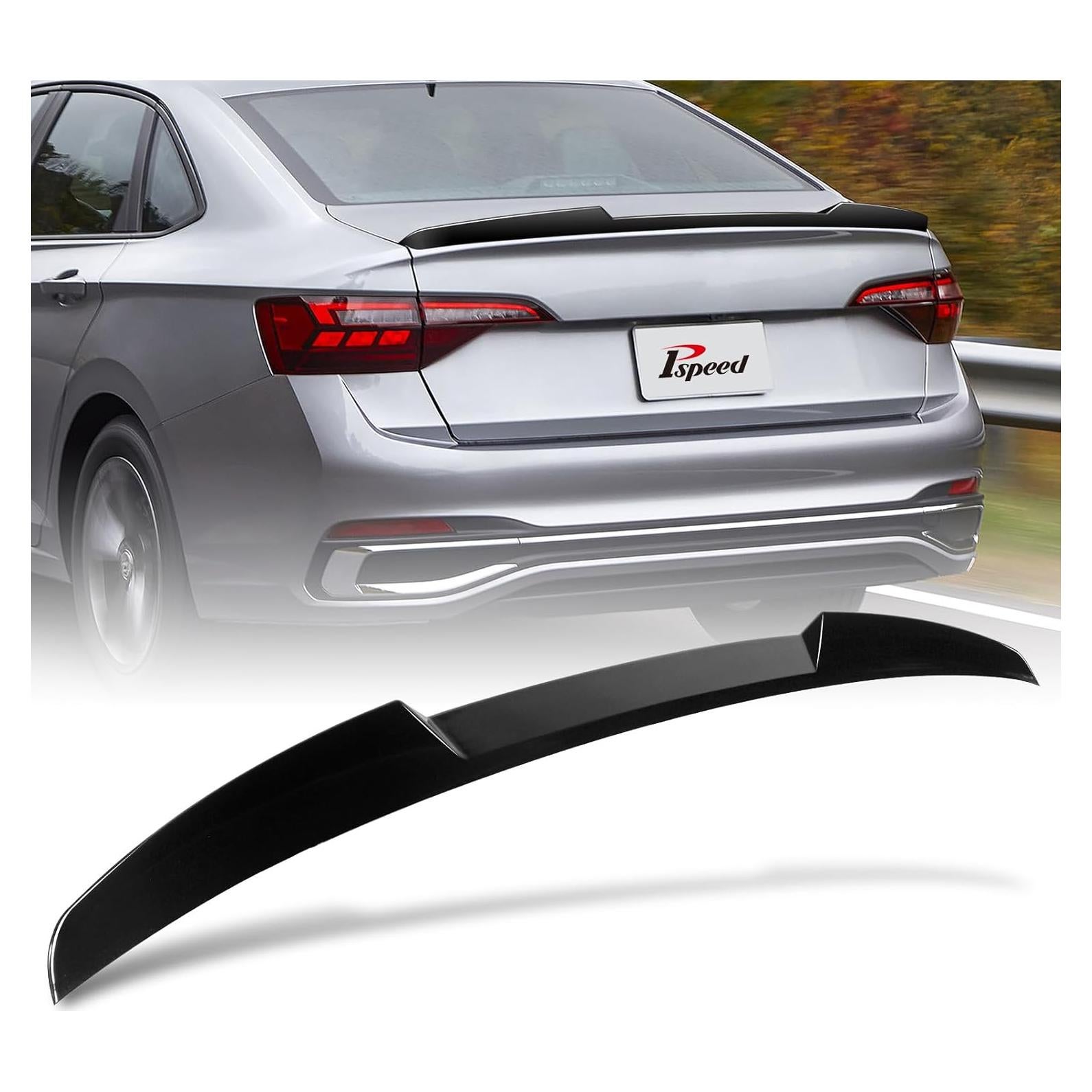 Alerón Trasero Pspeed para VW Jetta Sedan 2019-2024 Negro