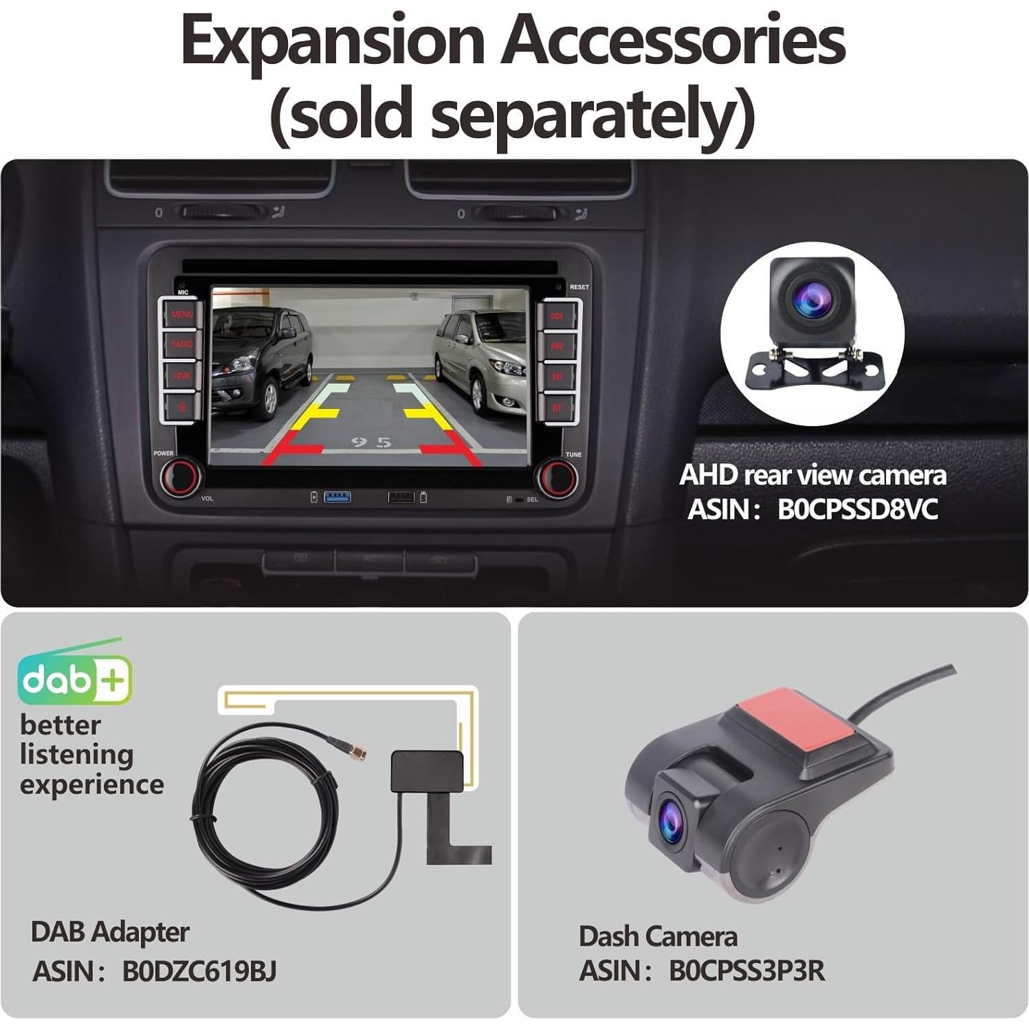 Estéreo Doble DIN LXKLSZ para VW con CarPlay y Android Auto
