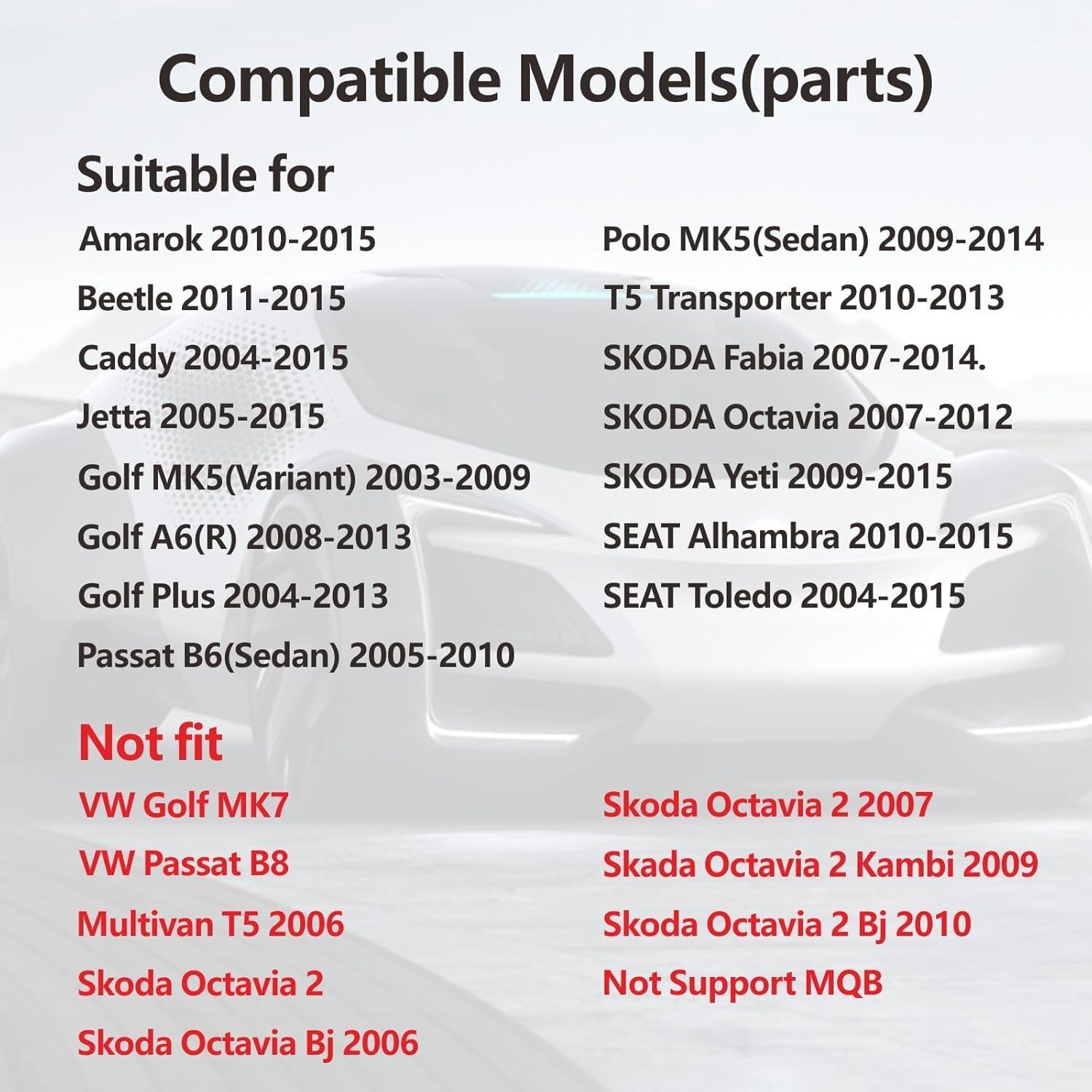 Estéreo Doble DIN LXKLSZ para VW con CarPlay y Android Auto