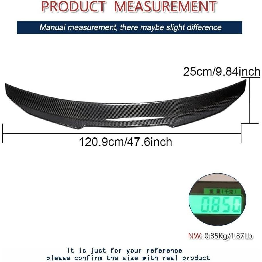 Spoiler de maletero Audi A4 B8.5 2013-2016 fibra carbono