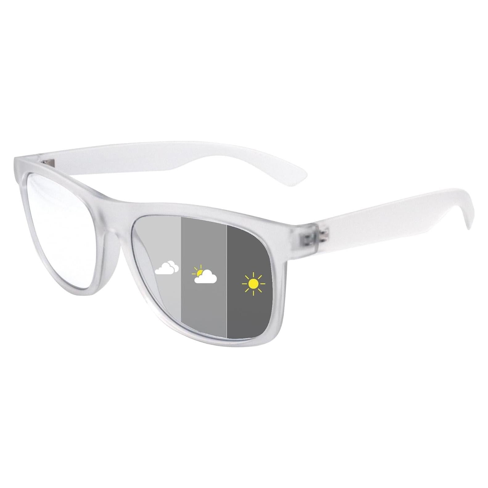 Gafas de lectura fotocromáticas SOPHILY +3.0 gris marco transparente