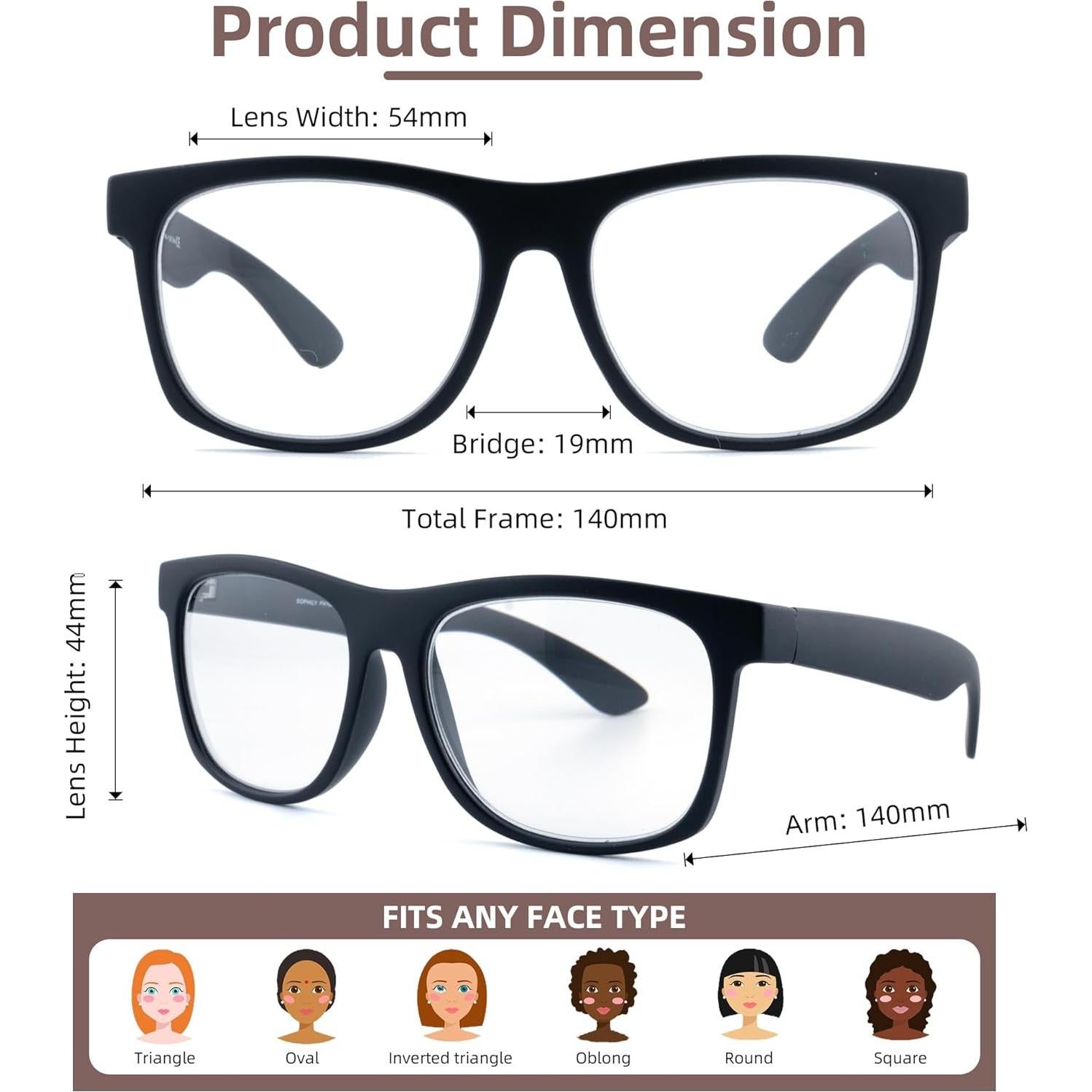 Gafas de lectura fotocromáticas SOPHILY +3.50 gris negro