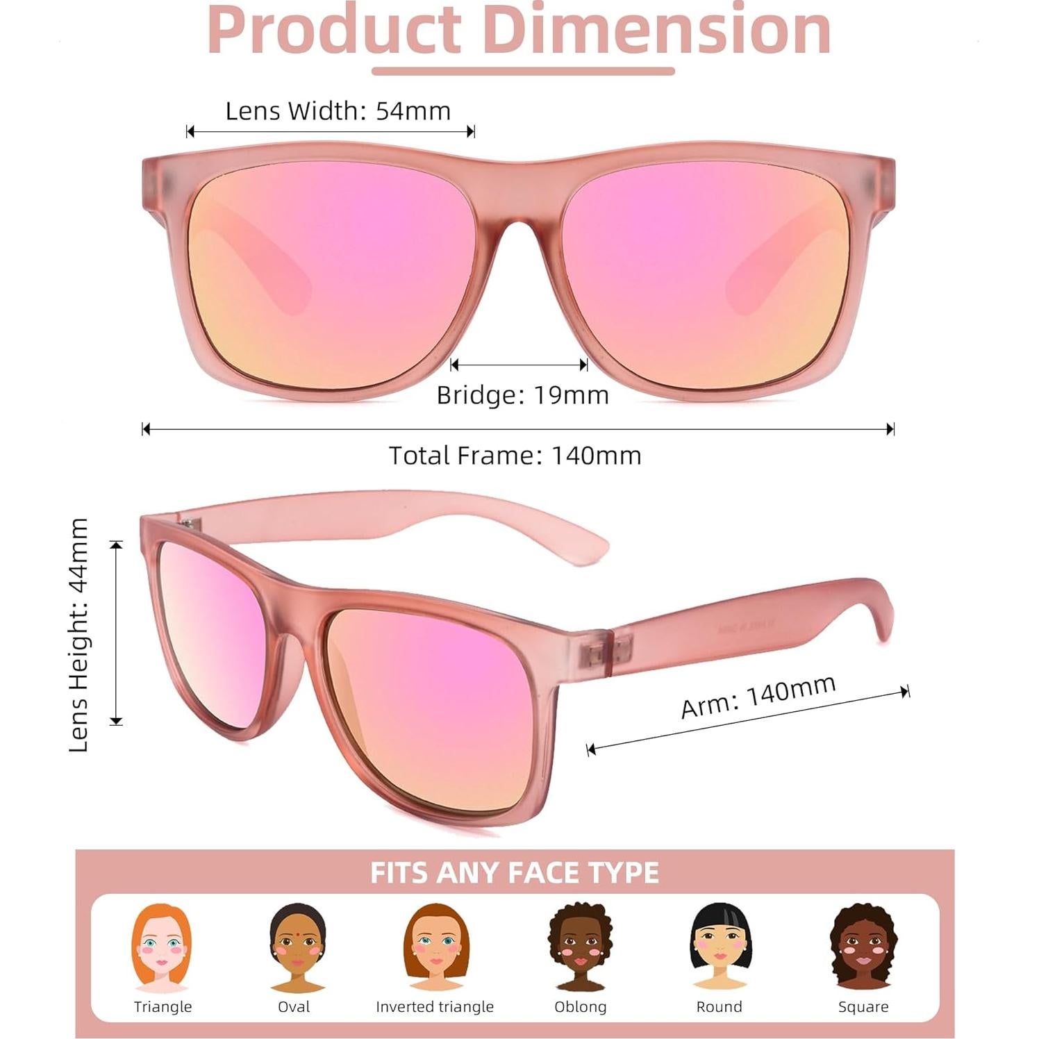 Gafas de Sol de Lectura SOPHILY +2.5 Marco Rosa UV400