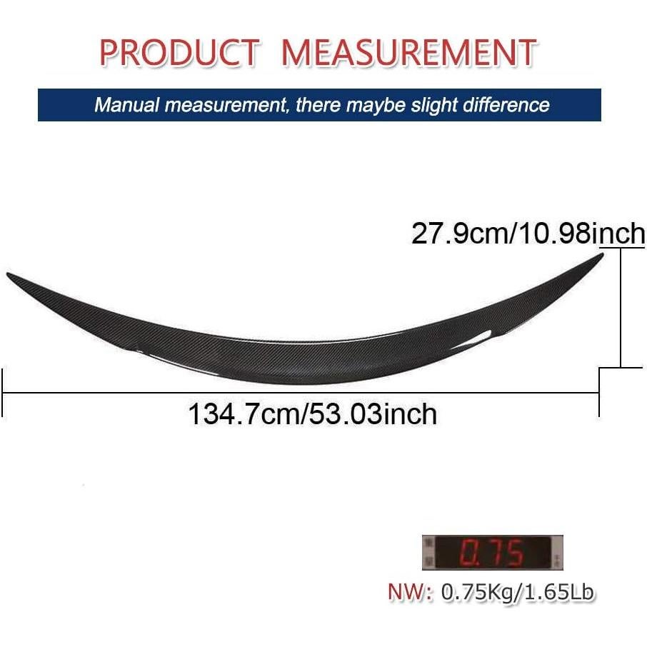 Spoiler de Maletero Fibra de Carbono JC SPORTLINE para Tesla Model S 2012-2025