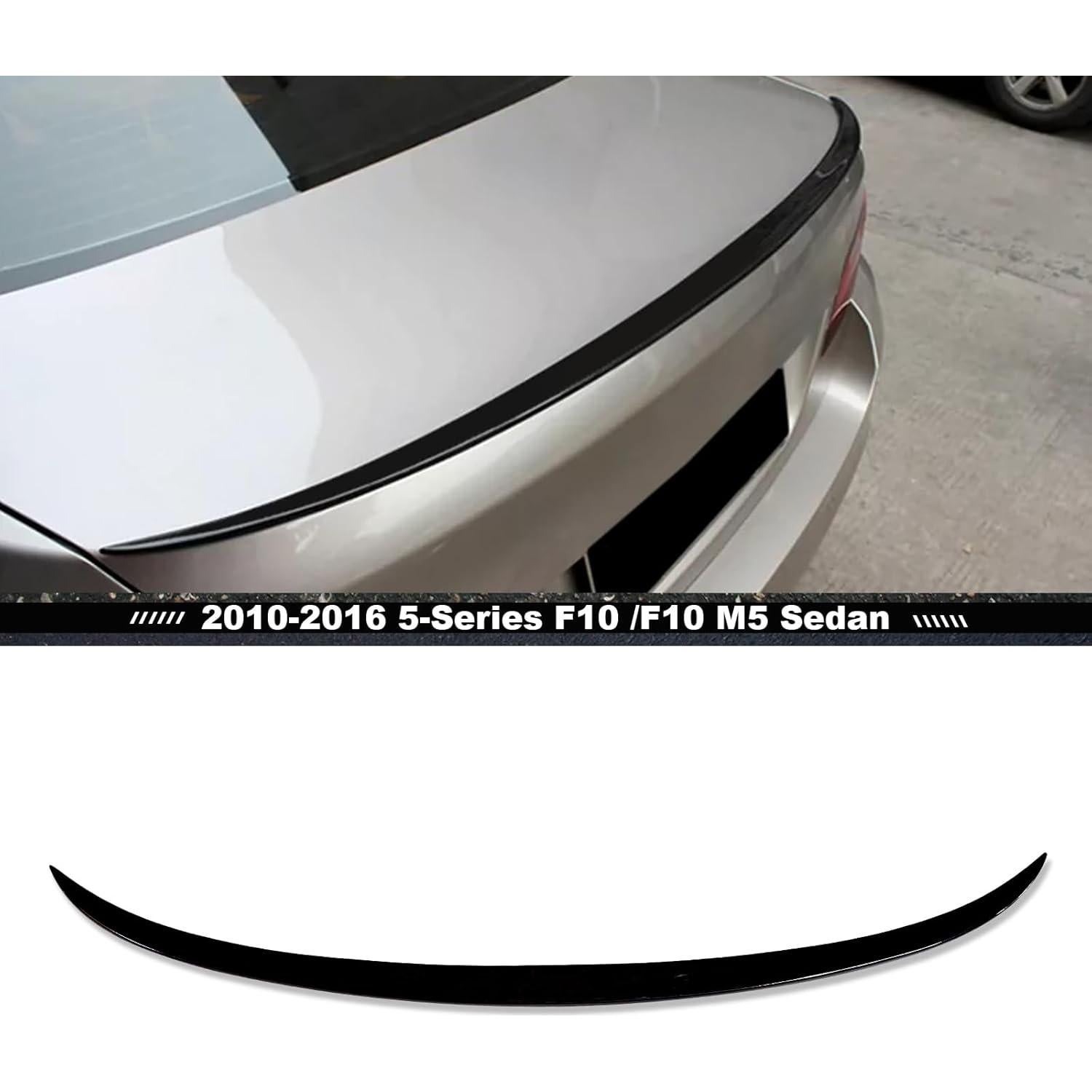 Spoiler Trasero KHK F10 M5 Negro Brillante 2010-2016 BMW 5-Series