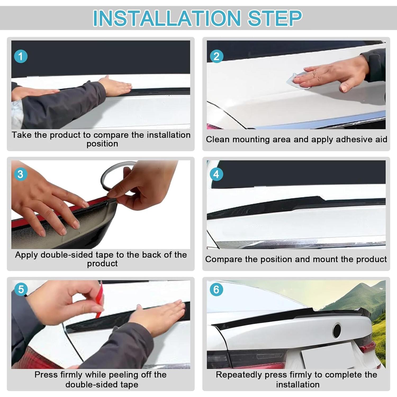 Spoiler Trasero KHK F10 M5 Negro Brillante 2010-2016 BMW 5-Series