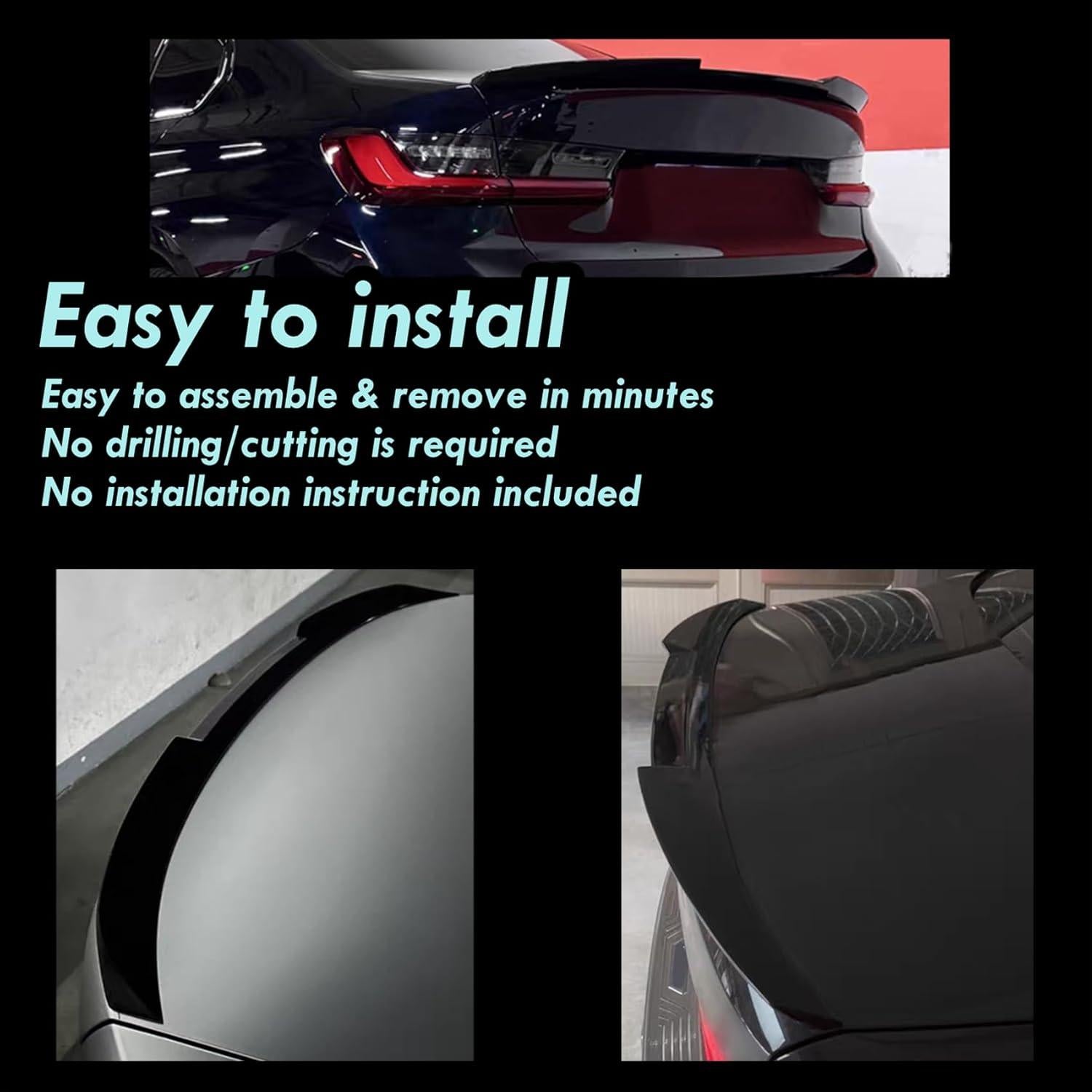 Alerón Trasero MotorFansClub para BMW 5 Series 2017-2023