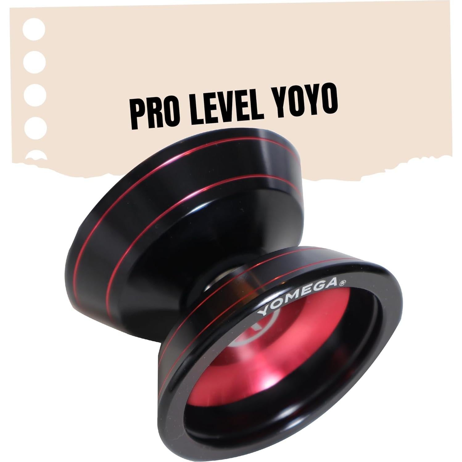 Yoyo Yomega Pro x2 de Aluminio Profesional - Rojo