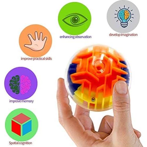 Rompecabezas Laberinto 3D Nothers Set 6 Piezas Colorido