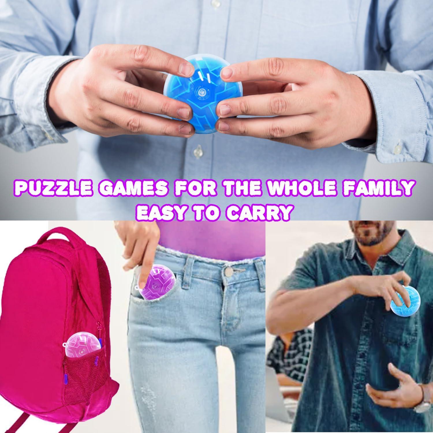 100 Pzs Mini Bola Laberinto 3D Yomwet Juguetes Antiestrés