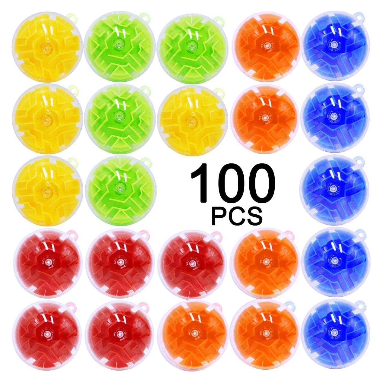 100PCS Mini Bolas de Laberinto 3D YI-YANG-AII Juguetes
