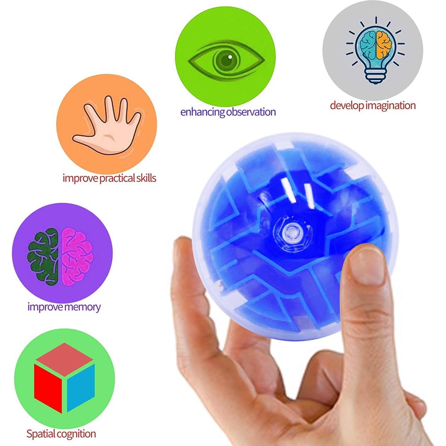 100PCS Mini Bolas de Laberinto 3D YI-YANG-AII Juguetes