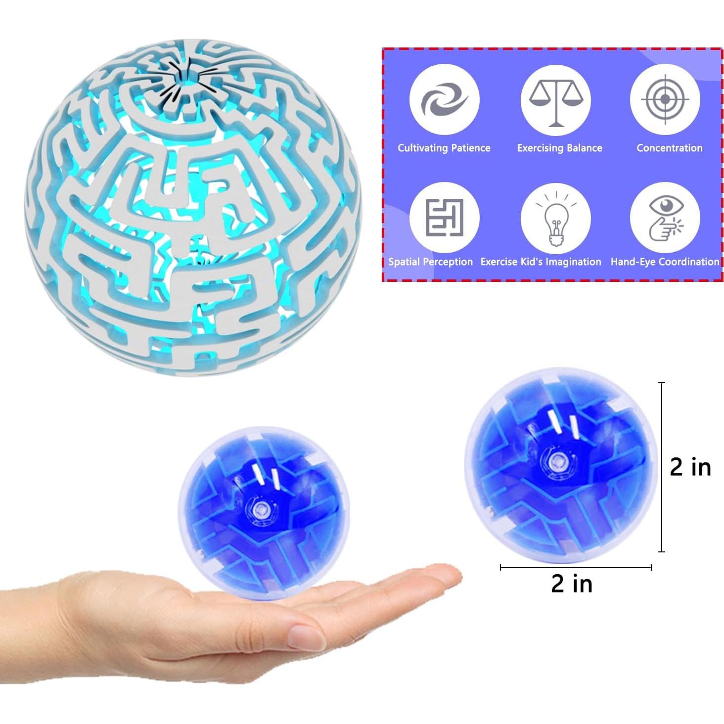 100PCS Mini Bolas de Laberinto 3D YI-YANG-AII Juguetes