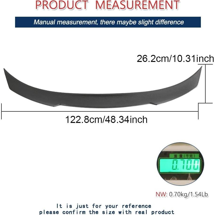 Spoiler de Maletero de Fibra de Carbono JC SPORTLINE para BMW Serie 2 G42 G87 M2 2022-2025